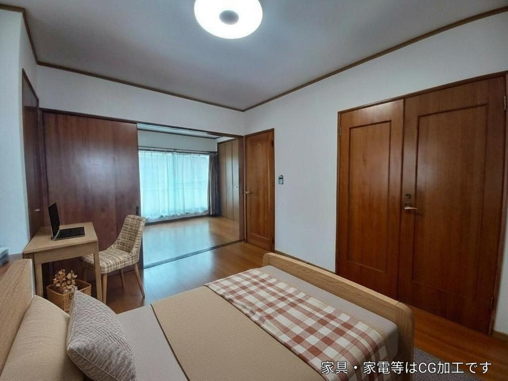 熊本市南区富合町杉島の中古一戸建の洋室|2F　5.7帖(AI家具)