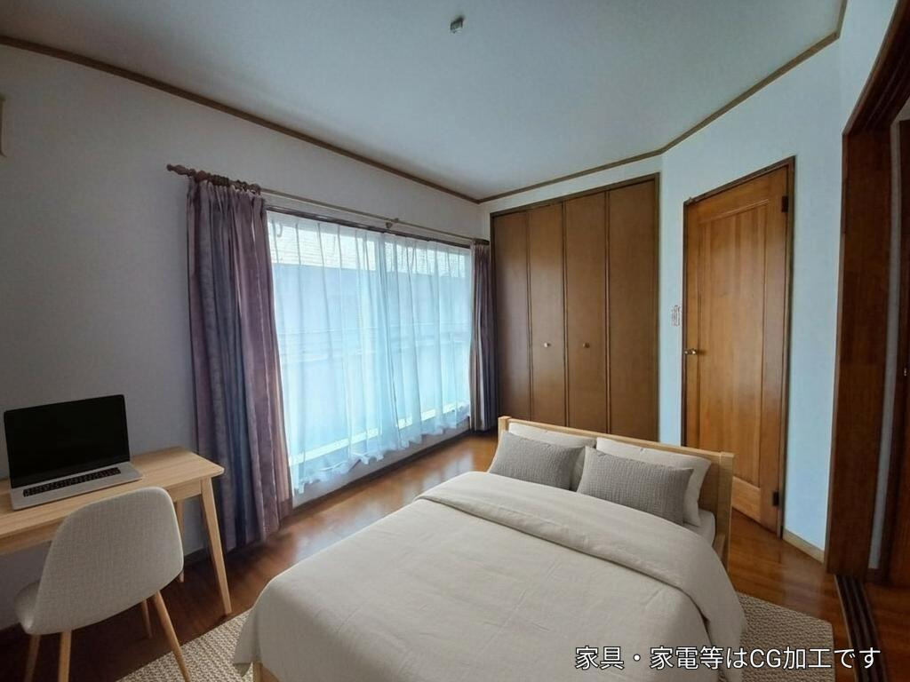 熊本市南区富合町杉島の中古一戸建の洋室|2F　5.7帖(AI家具)