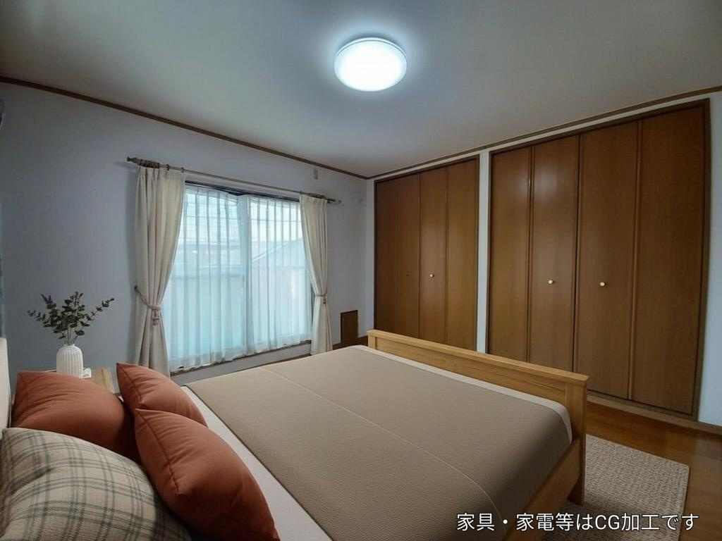 熊本市南区富合町杉島の中古一戸建の洋室|2F　8帖(AI家具)