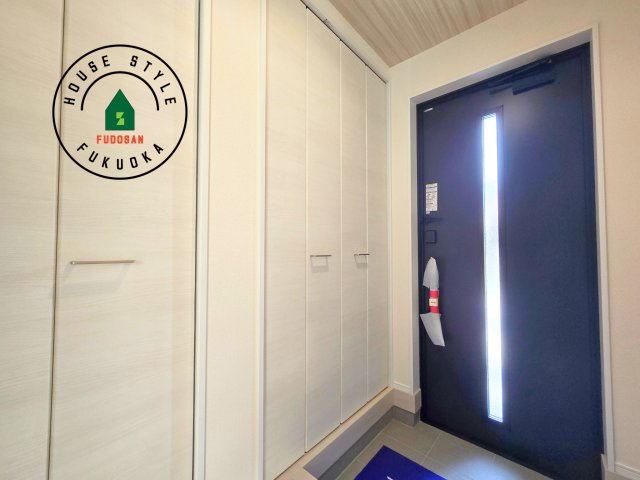 糸島市加布里5丁目第8-2棟（1号棟）の防犯設備|二重ロックでしっかり防犯対策ができます。