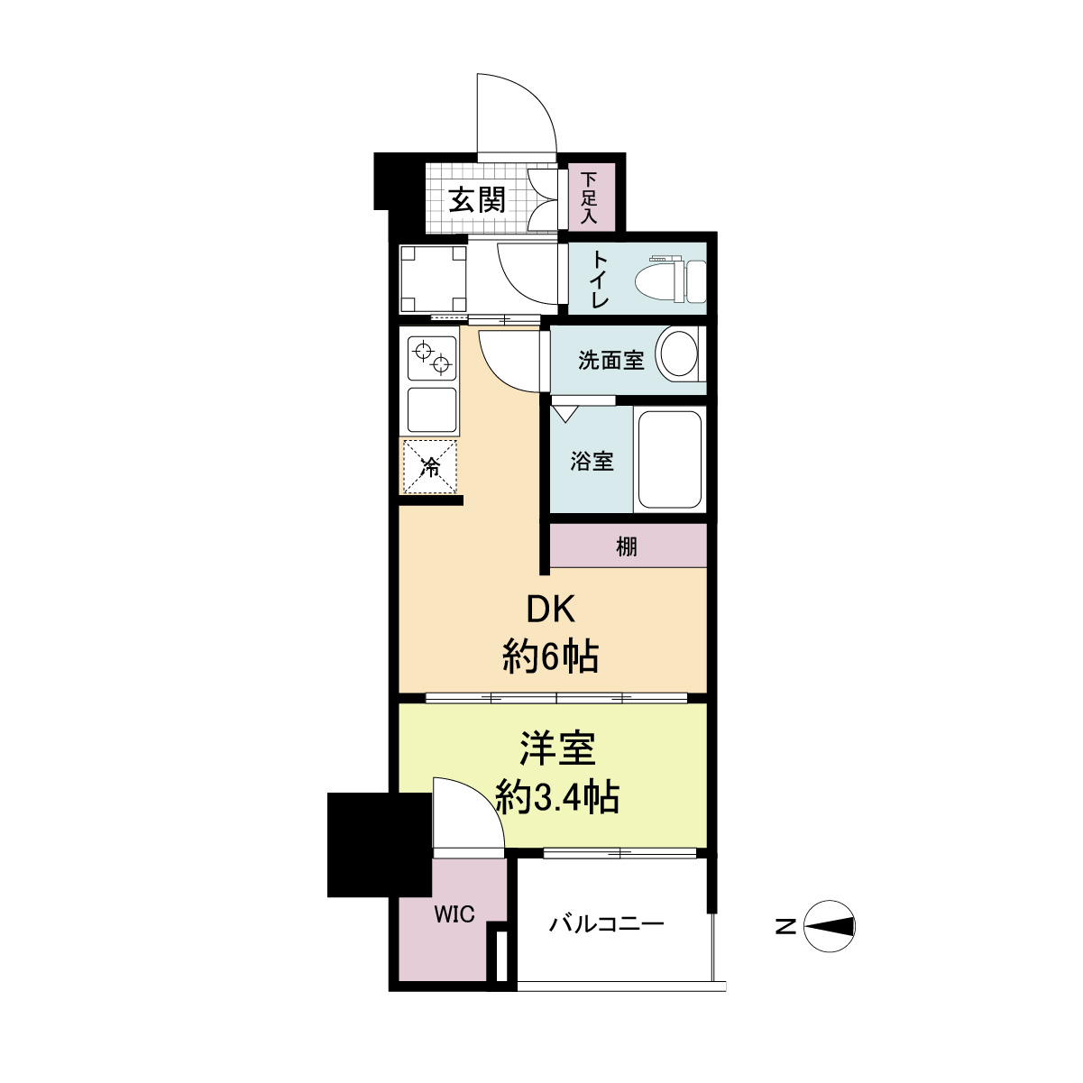 WORVE大阪本町の間取り