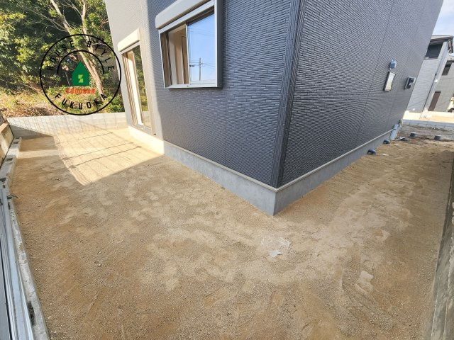 小郡市寺福童第1-3棟（3号棟）の庭|お庭で自由な時間を過ごせます。