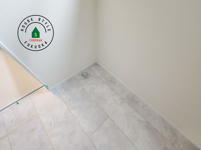 小郡市寺福童第1-3棟（2号棟）の内観：施工例|ランドリースペースとなります。広々して有効的にご使用できます。 