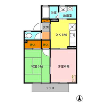 ヴィラモデルナBの間取り