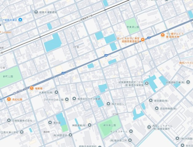 姫路市大津区勘兵衛町　新築一戸建ての地図