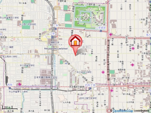 北浅ハイツの地図