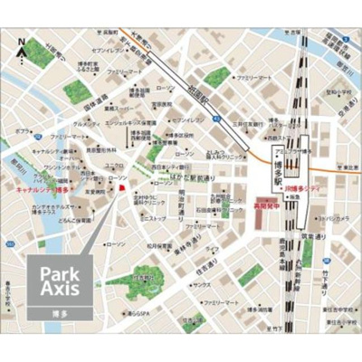 【地図】 | パークアクシス博多