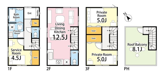 豊島区池袋本町2丁目　利便×快適　ハイグレード新築戸建限定1棟の区画図