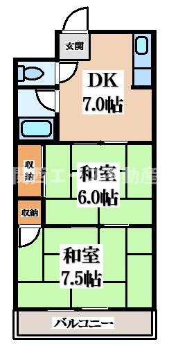 【間取り】 | メゾン大和枚岡