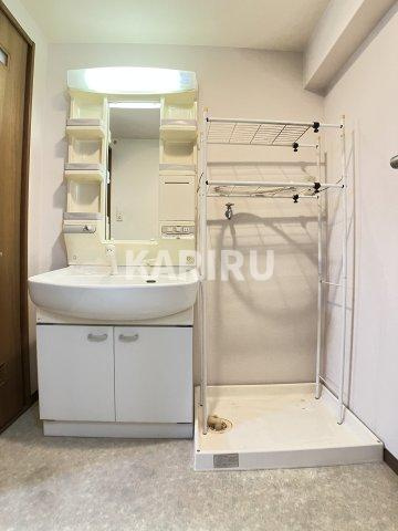 ソレーユフタバの洗面所