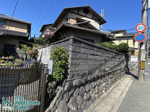 静市市原町 建築条件無し 土地の外観