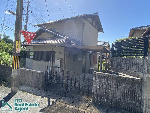 静市市原町 建築条件無し 土地の外観