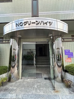 NCグリーンハイツのエントランス|ゆとりのあるエントランスです