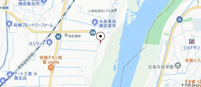 パストラルハイツの地図