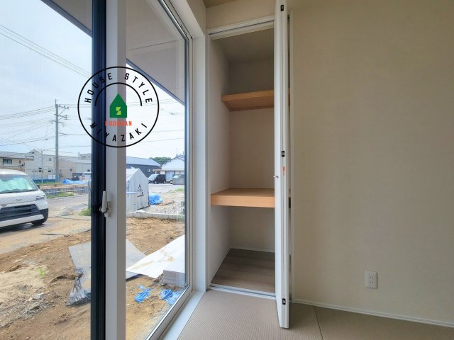 宮崎市島之内Ⅱ期（2号棟）の内観：施工例|収納には困りません。