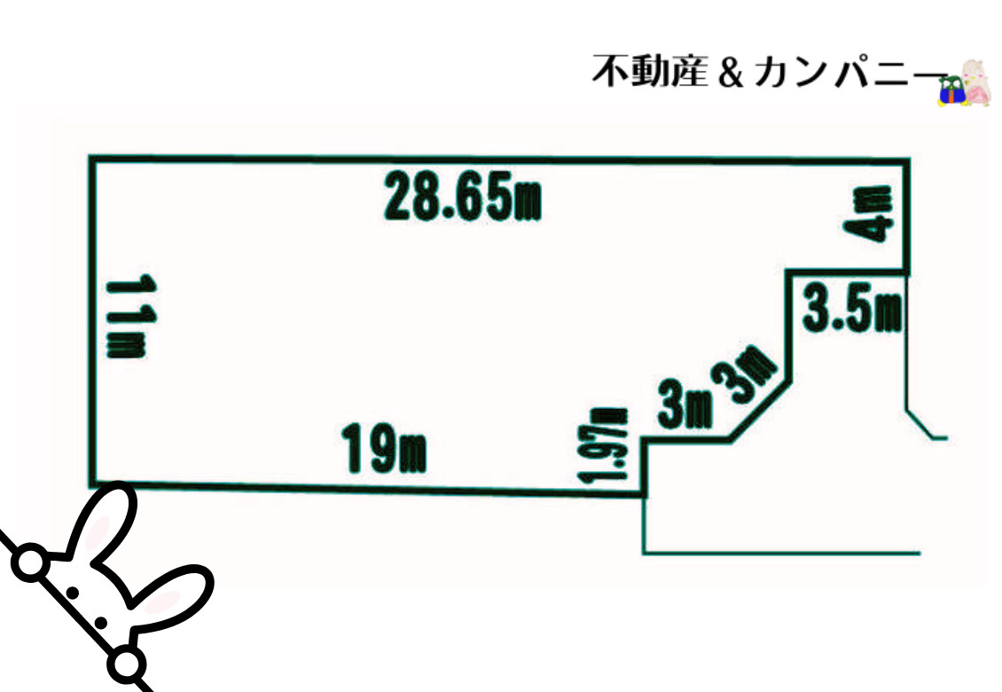 松山市畑寺３丁目の売地の土地図