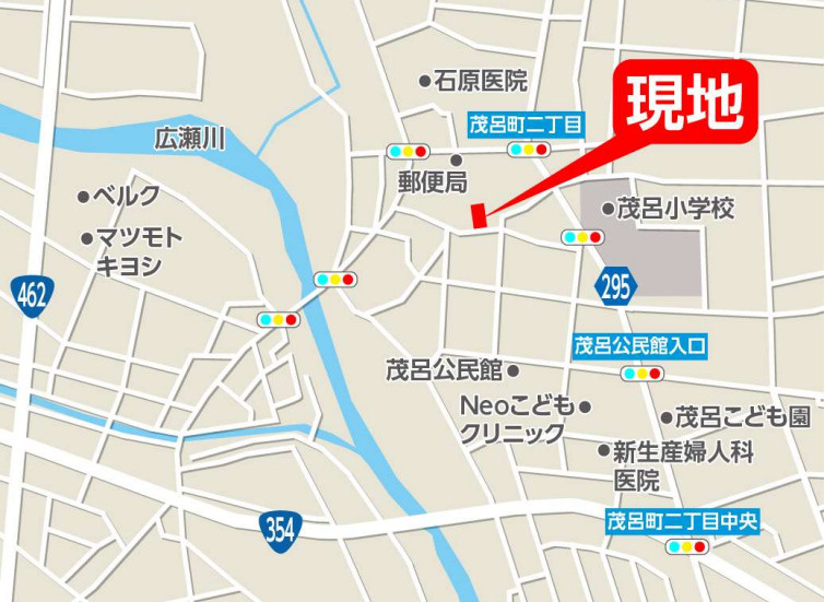 伊勢崎市美茂呂町1期　１号棟(全２棟)　アーバンスタイル　新築建売分譲の地図