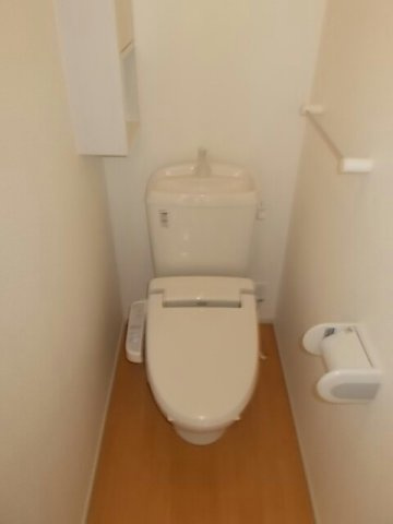 熊本市北区龍田１丁目のアパートのトイレ|落ち着いたトイレです