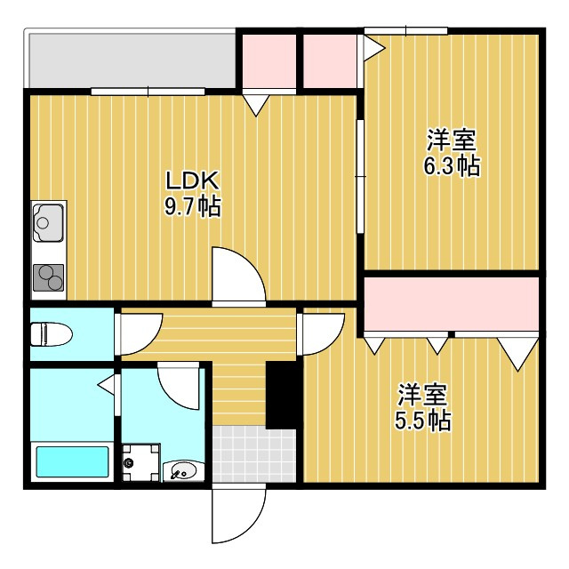 クレセル利倉東Ⅱの間取り