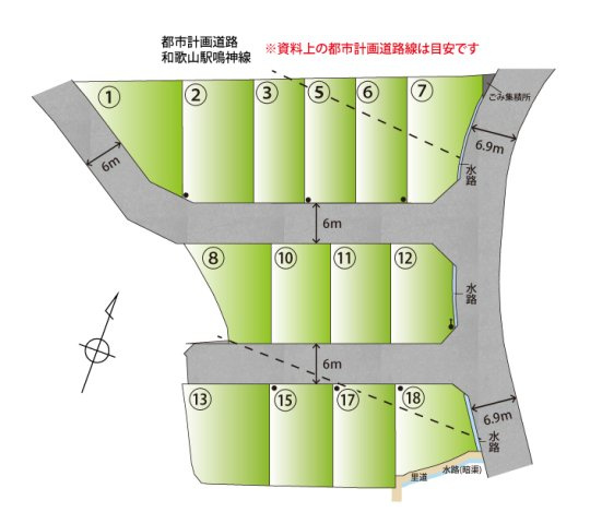 秋月Ⅷ・新築戸建の区画図