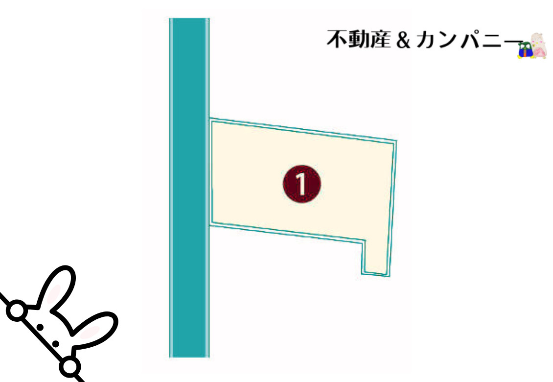 松山市朝美２丁目の売地の土地図