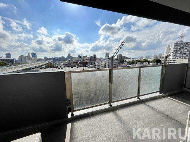 レジディア都島Iのバルコニー