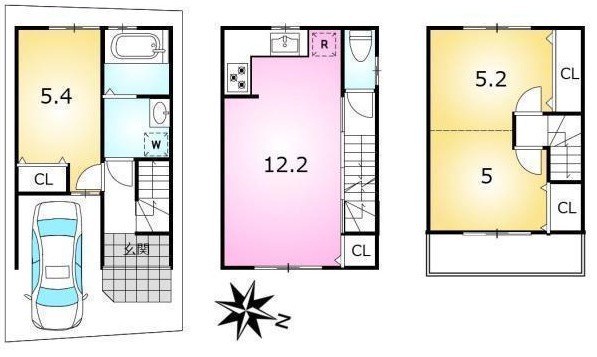 【間取り】 | K41313-１号地紫野