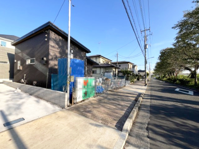 祝　成約済み　八王子市　大和田町　新築戸建て　２４ー１期の前面道路含む現地写真|～仲介手数料無料☆八王子ひなた不動産～　八王子市大和田町　新築戸建て