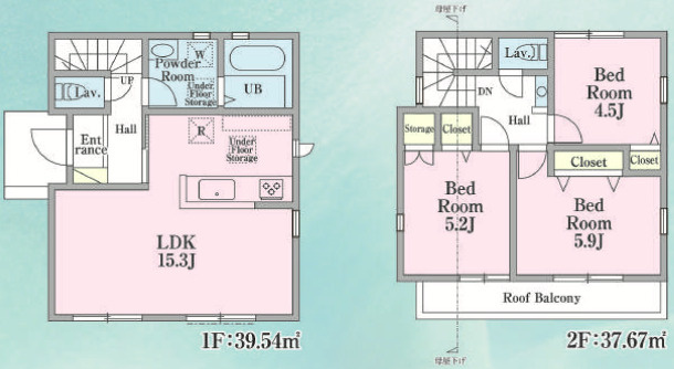 『八王子市新築戸建て』八王子市大和田町1-33【仲介手数料無料】　２４ー１期の区画図|～仲介手数料無料☆八王子ひなた不動産～　八王子市大和田町　新築戸建て