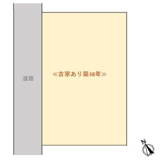 【土地図】 | 狭山市入間川2丁目　建築条件なし売地　「狭山市駅」徒歩7分　敷地36坪　