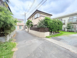 【前面道路含む現地写真】 | 狭山市入間川2丁目　建築条件なし売地　「狭山市駅」徒歩7分　敷地36坪　