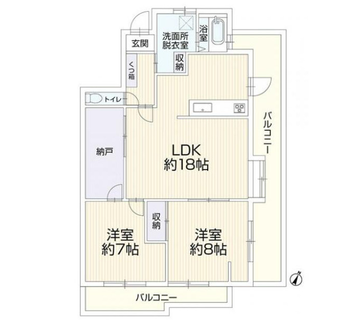  シー・アンド・シー平和の間取り