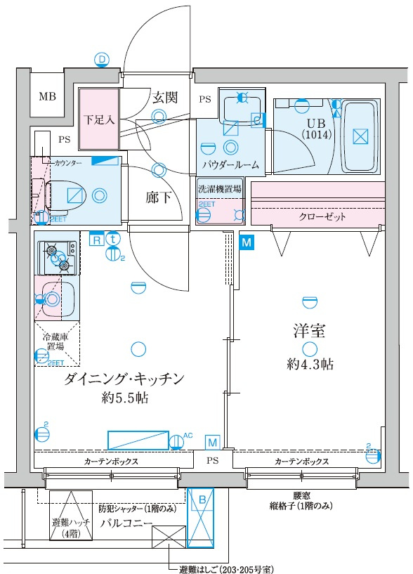 GENOVIA京成立石Ⅴの間取り