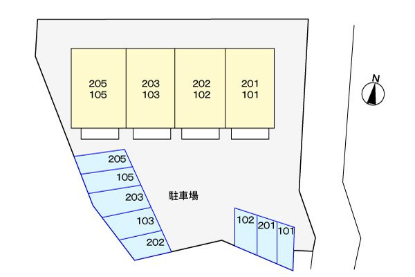 クレスト高見　　刈谷市近郊の賃貸はクラスホームの駐車場