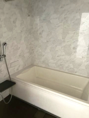 阿知須築浅中古住宅の浴室|お風呂で日々の疲れを落としましょう