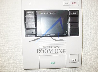 メインステージ上野のセキュリティ|モニター付きインターホンです。