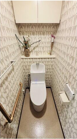 熊本市中央区水道町の賃貸マンションのトイレ