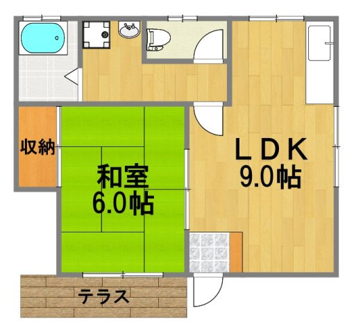 【間取り】 | 谷部貸家
