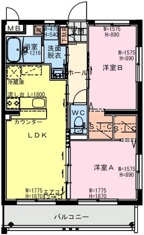 Green Terrace Toshimiの間取り|（仮称）都城年見町Hマンションの間取り