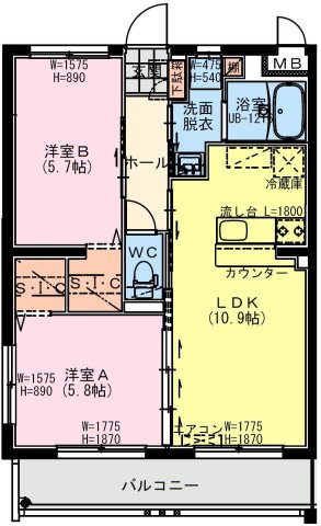 Green Terrace Toshimiの間取り|（仮称）都城年見町Hマンションの間取り