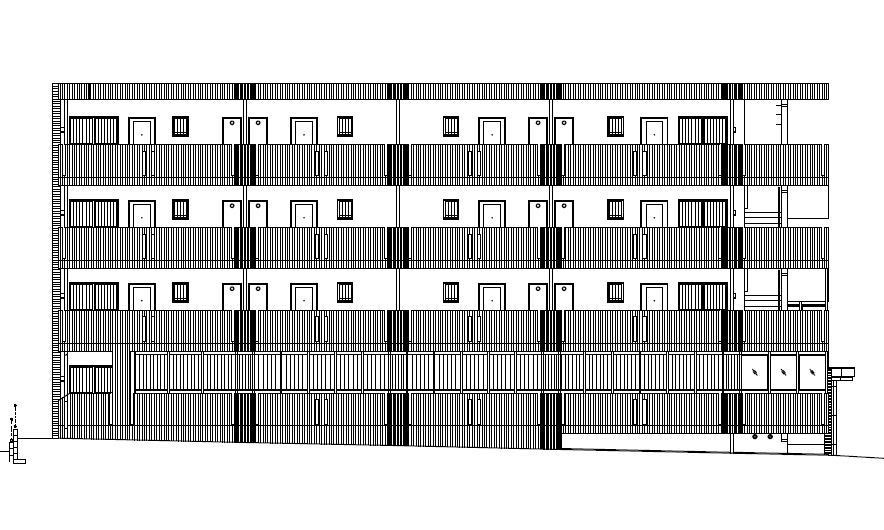 （仮称）都城年見町Hマンションのその他|北側立面図
