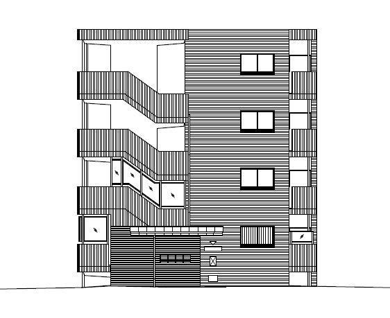 （仮称）都城年見町Hマンションのその他|西側立面図