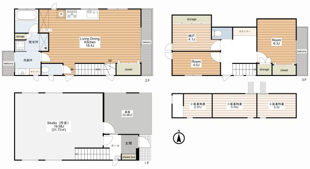 【間取り】 | 世田谷区若林１丁目