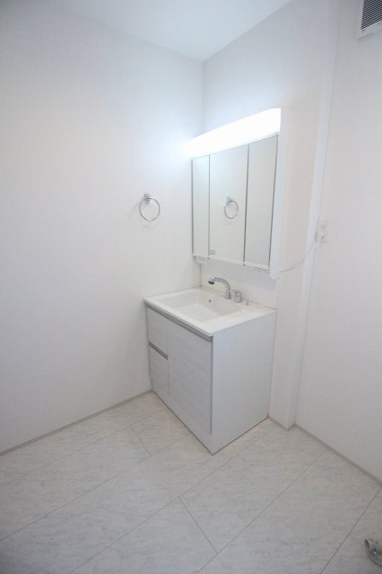 グラファーレ　下野市仁良川　2期　2号棟の脱衣所|明るく清潔感があり、毎日気持ちよく使える空間です。