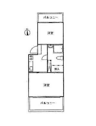 【間取り】 | 三田江古田第二コーポ