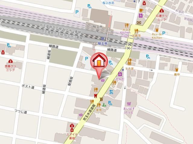 レジディア桜上水の地図