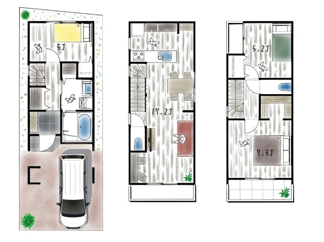 大阪市旭区新森3丁目の参考プラン