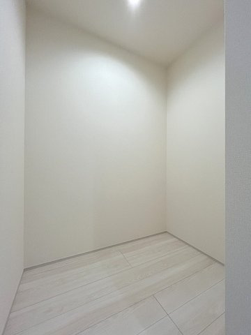 八潮市大瀬　新築戸建　全1棟の収納|ストック品の収納にも便利なパントリー付