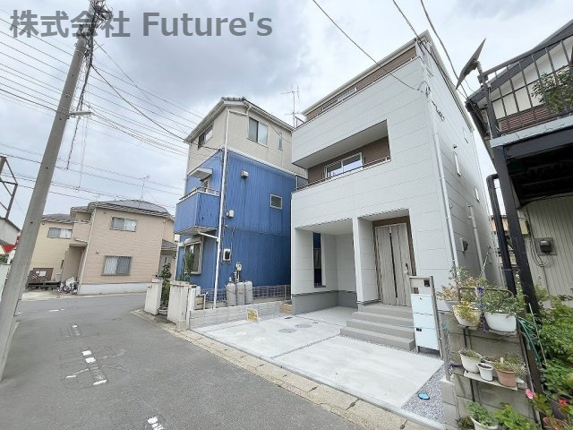 八潮市大瀬　新築戸建　全1棟の前面道路含む現地写真|前面道路含む現地写真です。
