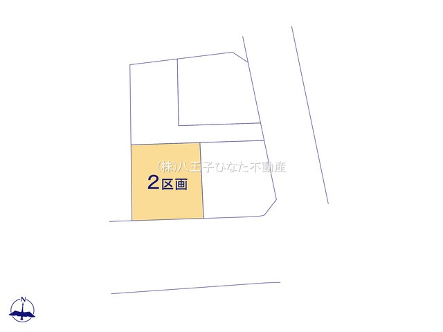 『八王子市土地』八王子市中山589-7【仲介手数料無料】の区画図|～仲介手数料無料☆八王子ひなた不動産～　八王子市中山　売地